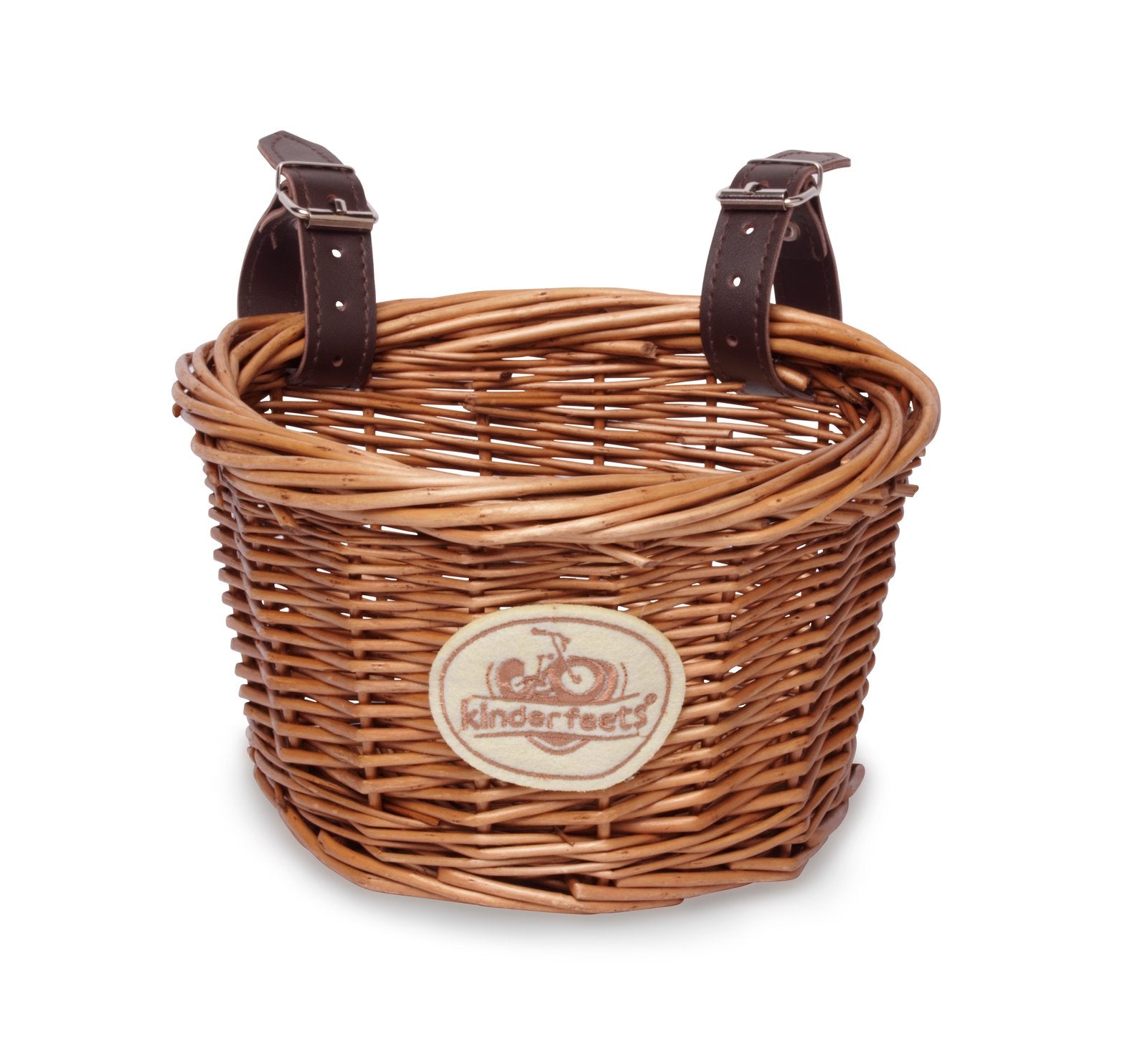 Kinderfeets Cestino Per Manubrio Per Bici Equilibrio – Marrone, 16x13x8 Cm